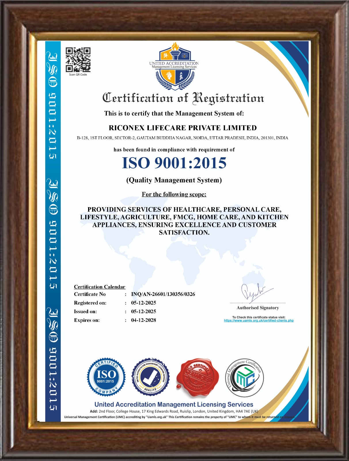 ISO CERTIFICATE